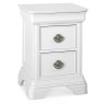 Bentley Designs Chantilly White 2 Drawer Nightstand- angle