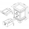 Charlotte White 2 Drawer Nightstand Charlotte White 2 Drawer Nightstand