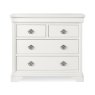 Bentley Designs Chantilly White Bedroom 2+2 Chest of Drawers- front on