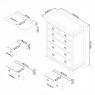 Charlotte White 2+4 Drw Chest Charlotte White 2+4 Drw Chest