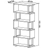 Faro Dark Oak Open Display Unit Faro Dark Oak Open Display Unit