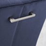 Faro Dark Oak Uph Cantilever Chair - Dark Blue Velvet (Pair) Faro Dark Oak Uph Cantilever Chair - Dark Blue Velvet (Pair)