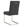 Faro Dark Oak Uph Cantilever Chair - Gun Metal Velvet (Pair) Faro Dark Oak Uph Cantilever Chair - Gun Metal Velvet (Pair)