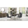 Faro Dark Oak Uph Cantilever Chair - Gun Metal Velvet (Pair) Faro Dark Oak Uph Cantilever Chair - Gun Metal Velvet (Pair)