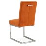 Faro Dark Oak Uph Cantilever Chair - Harvest Pumpkin Velvet (Pair) Faro Dark Oak Uph Cantilever Chair - Harvest Pumpkin Velvet (Pair)