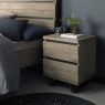 Faro Weathered Oak 2 Drawer Nightstand