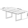 Faro Weathered Oak 4-6 Dining Table - Grade A3 - Ref #0466 Faro Weathered Oak 4-6 Dining Table - Grade A3 - Ref #0466