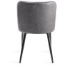 Faro Weathered Oak 4-6 Seater Table & 4 Kent Dark Grey Faux Leather Chairs - Black Legs Faro Weathered Oak 4-6 Seater Table & 4 Kent Dark Grey Faux Leather Chairs - Black Legs