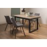 Faro Weathered Oak 4-6 Seater Table & 4 Fontana Grey Velvet Chairs Faro Weathered Oak 4-6 Seater Table & 4 Fontana Grey Velvet Chairs
