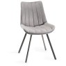 Faro Weathered Oak 4-6 Seater Table & 4 Fontana Grey Velvet Chairs Faro Weathered Oak 4-6 Seater Table & 4 Fontana Grey Velvet Chairs