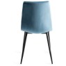 Faro Weathered Oak 4-6 Seater Table & 4 Mondrian Petrol Blue Chairs Faro Weathered Oak 4-6 Seater Table & 4 Mondrian Petrol Blue Chairs