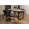 Faro Weathered Oak 4-6 Seater Table & 4 Seurat Dark Grey Faux Suede Fabric Chairs Faro Weathered Oak 4-6 Seater Table & 4 Seurat Dark Grey Faux Suede Fabric Chairs
