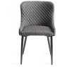 Faro Weathered Oak 6-8 Seater Table & 6 Kent Dark Grey Faux Leather Chairs - Black Legs Faro Weathered Oak 6-8 Seater Table & 6 Kent Dark Grey Faux Leather Chairs - Black Legs