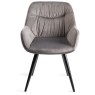 Faro Weathered Oak 6-8 Seater Table & 6 Oxford Grey Velvet Chairs Faro Weathered Oak 6-8 Seater Table & 6 Oxford Grey Velvet Chairs