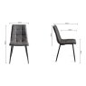 Faro Weathered Oak 6-8 Seater Table & 6 Mondrian Dark Grey Faux Leather Chairs Faro Weathered Oak 6-8 Seater Table & 6 Mondrian Dark Grey Faux Leather Chairs