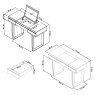 Faro Weathered Oak Dressing Table - Grade A3 - Ref #0479 Faro Weathered Oak Dressing Table - Grade A3 - Ref #0479