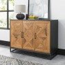 Harvey Rustic Oak & Peppercorn Narrow Sideboard