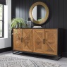 Harvey Rustic Oak & Peppercorn Wide Sideboard