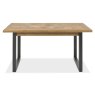 Harvey Rustic Oak 4-6 Seater Table & 4 Kent Grey Velvet Chairs - Black Legs Harvey Rustic Oak 4-6 Seater Table & 4 Kent Grey Velvet Chairs - Black Legs