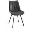 Harvey Rustic Oak 4-6 Seater Table & 4 Fontana Dark Grey Faux Suede Fabric Chairs Harvey Rustic Oak 4-6 Seater Table & 4 Fontana Dark Grey Faux Suede Fabric Chairs
