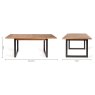 Harvey Rustic Oak 6-8 Seater Table & 6 Kent Dark Grey Faux Leather Chairs - Black Legs Harvey Rustic Oak 6-8 Seater Table & 6 Kent Dark Grey Faux Leather Chairs - Black Legs