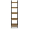 Indus Rustic Oak Narrow Open Display Unit - front on