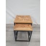 Harvey Rustic Oak Nest of Tables - Grade A2 - Ref #0517 Harvey Rustic Oak Nest of Tables - Grade A2 - Ref #0517
