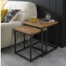 Harvey Rustic Oak Nest of Tables - Grade A2 - Ref #0517 Harvey Rustic Oak Nest of Tables - Grade A2 - Ref #0517