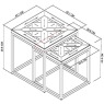 Harvey Rustic Oak Nest of Tables - Grade A2 - Ref #0517 Harvey Rustic Oak Nest of Tables - Grade A2 - Ref #0517