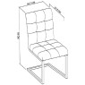 Harvey Uph Cantilever Chairs - Dark Grey Fabric (Single) - Grade A2 - Ref #0454 Harvey Uph Cantilever Chairs - Dark Grey Fabric (Single) - Grade A2 - Ref #0454