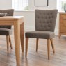 Bentley Designs High Park Upholstered Chair - Black Gold Fabric (Pair)