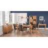 Houston Upholstered Chair - Black Gold Fabric (Pair) Houston Upholstered Chair - Black Gold Fabric (Pair)