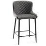 Dark Grey Faux Leath