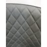 Kent - Dark Grey Faux Leather Bar Stools with Black Legs (Single) - Grade A3 - Ref #0478 Kent - Dark Grey Faux Leather Bar Stools with Black Legs (Single) - Grade A3 - Ref #0478