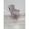 Kent - Grey Velvet Fabric Chairs with Gold Legs (Single) - Grade A2 - Ref #0444 Kent - Grey Velvet Fabric Chairs with Gold Legs (Single) - Grade A2 - Ref #0444