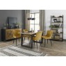 Kent - Mustard Velvet Fabric Chairs with Black Legs (Pair) Kent - Mustard Velvet Fabric Chairs with Black Legs (Pair)