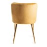 Kent - Mustard Velvet Fabric Chairs with Gold Legs (Pair) Kent - Mustard Velvet Fabric Chairs with Gold Legs (Pair)