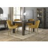Kent - Mustard Velvet Fabric Chairs with Gold Legs (Pair) Kent - Mustard Velvet Fabric Chairs with Gold Legs (Pair)