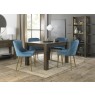 Kent - Petrol Blue Velvet Fabric Chairs with Gold Legs (Pair) Kent - Petrol Blue Velvet Fabric Chairs with Gold Legs (Pair)