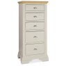 Montana Soft Grey & Pale Oak 5 Drawer Tall Chest Montana Soft Grey & Pale Oak 5 Drawer Tall Chest