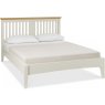 Montana Soft Grey & Pale Oak Slatted Bedstead Double 135cm
