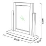 Montana Soft Grey & Pale Oak Vanity Mirror Montana Soft Grey & Pale Oak Vanity Mirror