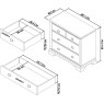 Montana Two Tone 2+2 Drawer Chest - Grade A2 - Ref #0197 Montana Two Tone 2+2 Drawer Chest - Grade A2 - Ref #0197