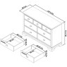 Montana Two Tone 3+4 Drawer Chest Montana Two Tone 3+4 Drawer Chest