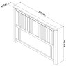 Montana Two Tone Headboard King 150cm Montana Two Tone Headboard King 150cm