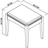 Montana Two Tone Stool - Sand Fabric Montana Two Tone Stool - Sand Fabric