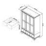 Montana Two Tone Triple Wardrobe Montana Two Tone Triple Wardrobe