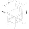 Montana Two Tone Upholstered Bar Stool - Ivory Bonded Lthr (Pair) Montana Two Tone Upholstered Bar Stool - Ivory Bonded Lthr (Pair)