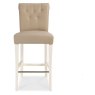 Montana Two Tone Upholstered Bar Stool - Ivory Bonded Lthr (Pair) Montana Two Tone Upholstered Bar Stool - Ivory Bonded Lthr (Pair)