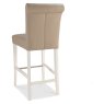 Montana Two Tone Upholstered Bar Stool - Ivory Bonded Lthr (Pair) Montana Two Tone Upholstered Bar Stool - Ivory Bonded Lthr (Pair)